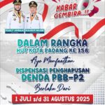 pemkot-padang-hapus-denda-pbb-p2-hingga-31-agustus-2025,-ini-syaratnya