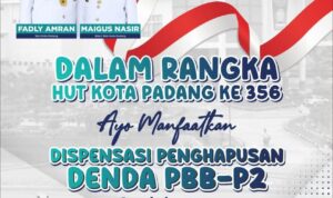 pemkot-padang-hapus-denda-pbb-p2-hingga-31-agustus-2025,-ini-syaratnya