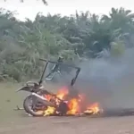 pencurian-buah-sawit,-warga-pasbar-bakar-sepeda-motor-pelaku