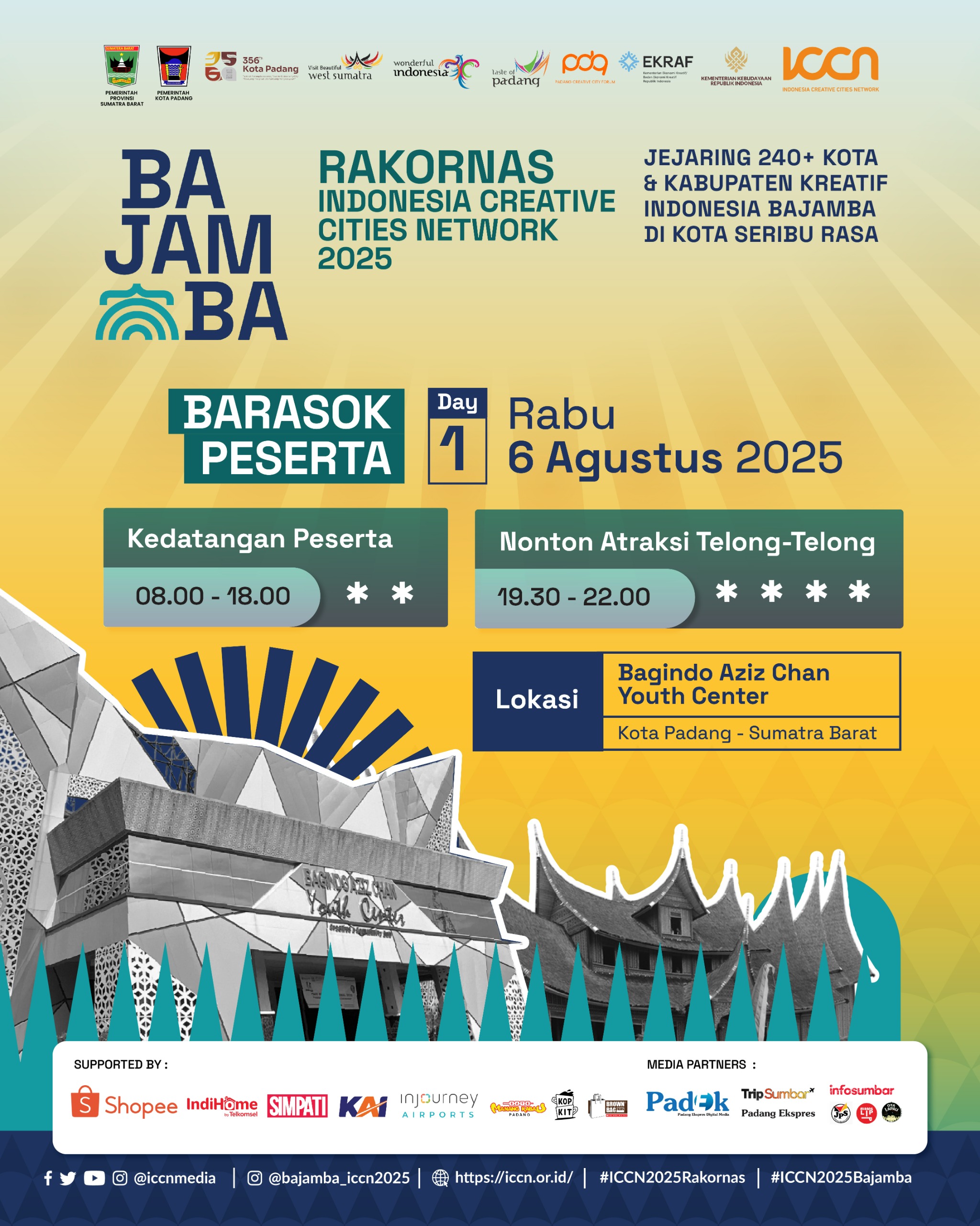 jejaring-kota-kreatif-se-indonesia-serbu-kota-padang,-pt-kai-sajikan-penyambutan-istimewa