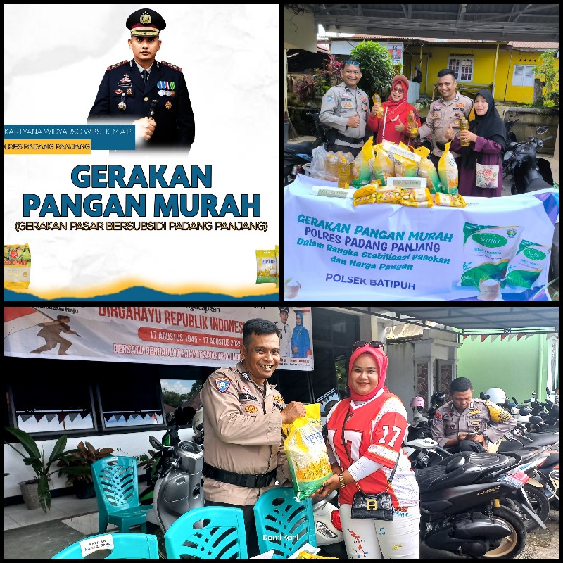 ringankan-beban-warga,-polsek-batipuh-gelar-gerakan-pangan-murah