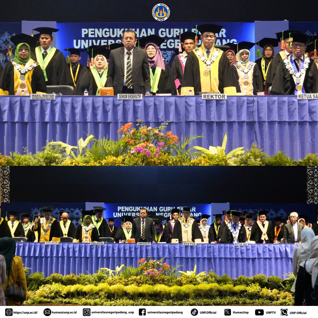 unp-kembali-kukuhkan-11-guru-besar,-rektor-krismadinata-tekankan-integritas-dan-ketakwaan