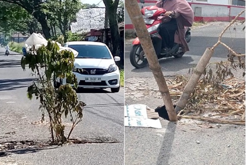 Pemda Agam Perbaiki Dua Gorong-gorong Ambruk Ganggu Lalu Lintas