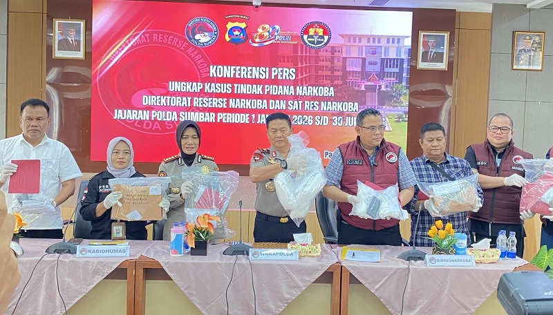 januari-juni-2026,-polda-sumbar-ungkap-705-kasus-narkoba