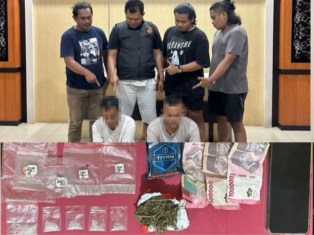 polres-pesisir-selatan-tangkap-dua-pengedar-narkoba-di-iv-jurai,-sabu-dan-ganja-disita