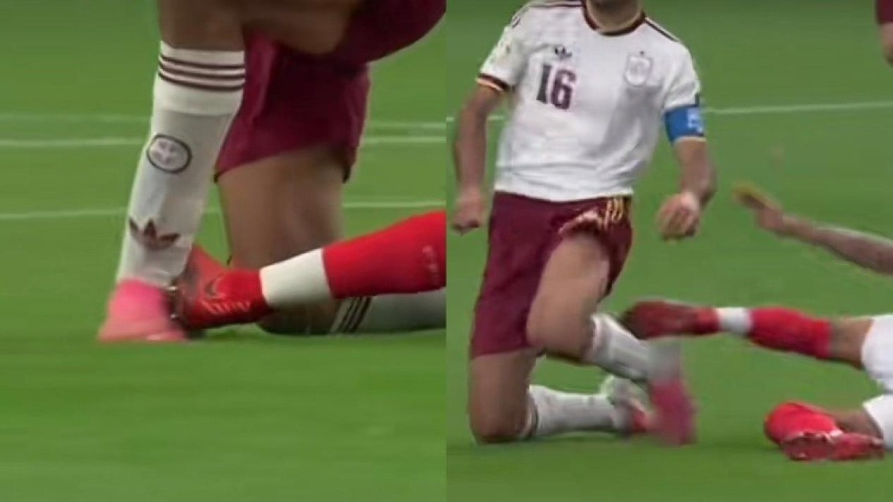 media-inggris-soroti-tekel-keras-michael-olise-ke-rodri,-prancis-diuntungkan-wasit?