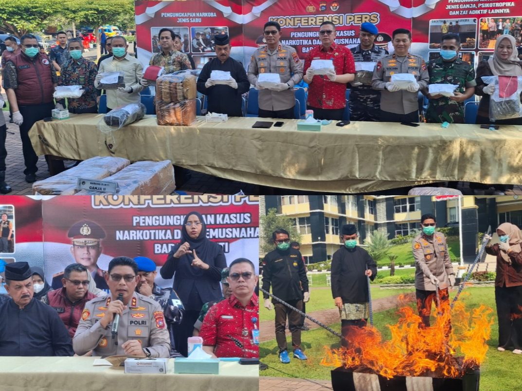polda-sumbar-gulung-61-kasus-narkoba-dalam-3-bulan,-puluhan-kilogram-ganja-dan-sabu-dimusnahkan
