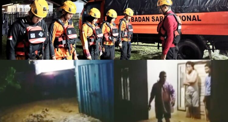 sungai-batang-tamayo-agam-meluap,-sejumlah-warga-terjebak,-tim-sar-terjunkan-personel-ke-jorong-kabu