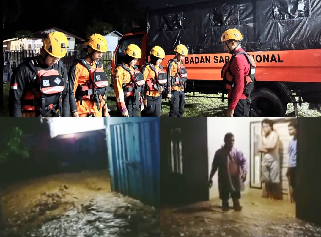 sungai-batang-tamayo-agam-meluap,-sejumlah-warga-terjebak,-tim-sar-terjunkan-personel-ke-jorong-kabu