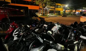 polresta-padang-sita-18-sepeda-motor-berknalpot-brong-saat-patroli