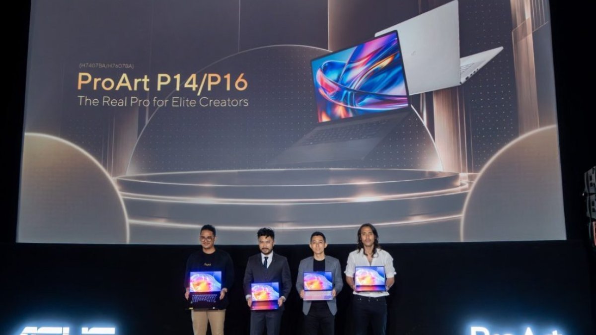 Laptop ASUS ProArt P14 dan P16 dengan teknologi AI untuk kreator profesional dan performa komputasi lokal yang tinggi.