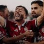 Pemain Bali United merayakan gol kemenangan 5-0 atas Garudayaksa FC di Stadion Kapten I Wayan Dipta.