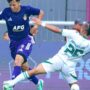 Ernesto Gomez merayakan gol kemenangan Persik Kediri atas PSS Sleman di Stadion Brawijaya.
