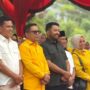 Zigo Rolanda meninjau lokasi pembangunan Jalan Lingkar Utara Kota Solok senilai Rp49 miliar bersama pejabat terkait.