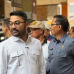 Zigo Rolanda meninjau lokasi Pasar Serikat C Batusangkar untuk mendesak Pemkab Tanah Datar segera lakukan pengosongan lahan.