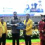 Fadly Amran menjadi pembicara utama dalam Seminar Nasional Temu Akbar Alumni UNP 2026 di Auditorium UNP.