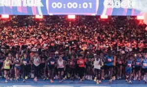 pramono-anung-minta-peserta-jakarta-running-festival-patuhi-aturan-lomba Pramono Anung memberikan keterangan pers mengenai pentingnya aturan cut-off time dalam ajang Jakarta Running Festival 2026.