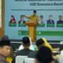 Gubernur Sumbar Mahyeldi saat seminar ekonomi syariah untuk mendorong kemandirian pesantren di Kantor BI Sumatera Barat.