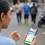 Perempuan Indonesia menggunakan aplikasi Kredivo untuk akses pembiayaan usaha dan meningkatkan kemandirian finansial.