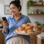 Perempuan pelaku UMKM menggunakan layanan kredit digital untuk mengembangkan usaha dan meningkatkan ekonomi keluarga.